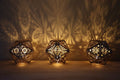 Geometric Wood Shadow Lamp: Mandala Decor, D20 Icosahedron Lantern