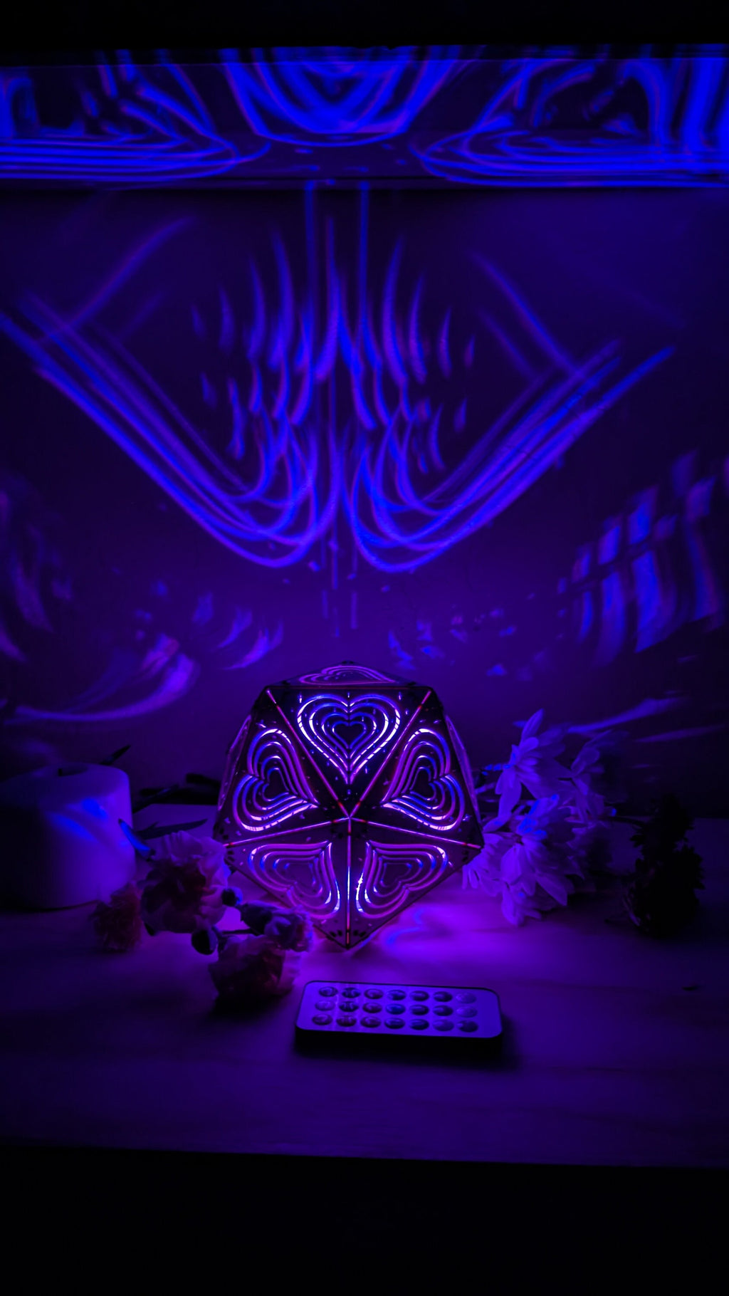 Valentines Day Light, Girls Nightlight, Cordless Nightstand Light, Valentines Day Gift, Shadow Lamp, Special Gift For Her