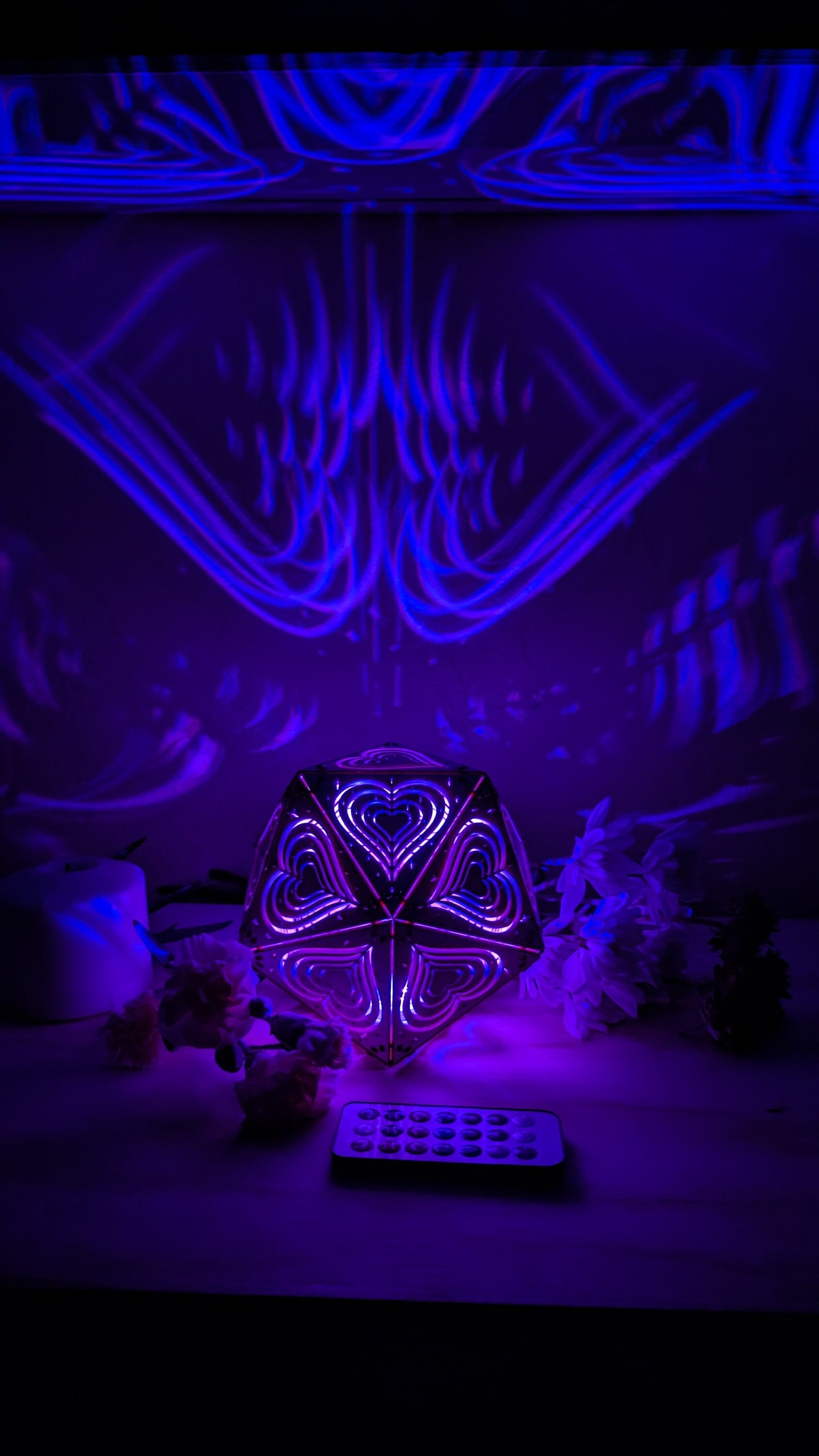 Valentines Day Light, Girls Nightlight, Cordless Nightstand Light, Valentines Day Gift, Shadow Lamp, Special Gift For Her