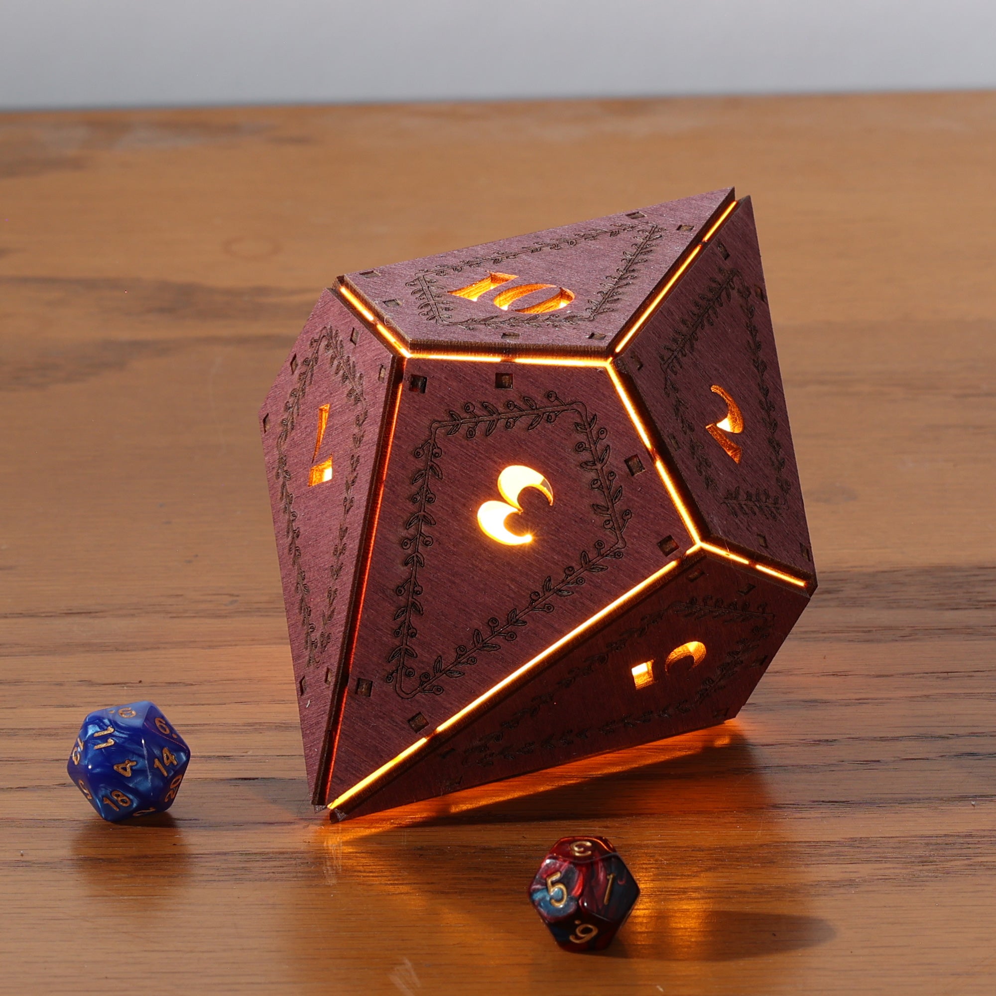 DnD Dice Light: Tabletop RPG Themed Lamp