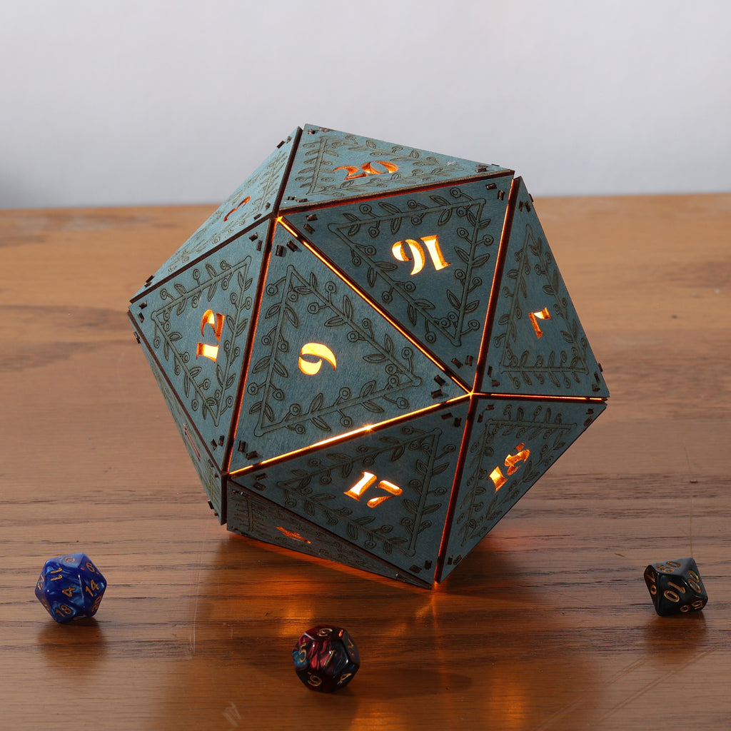 DnD Dice Light: Tabletop RPG Themed Lamp