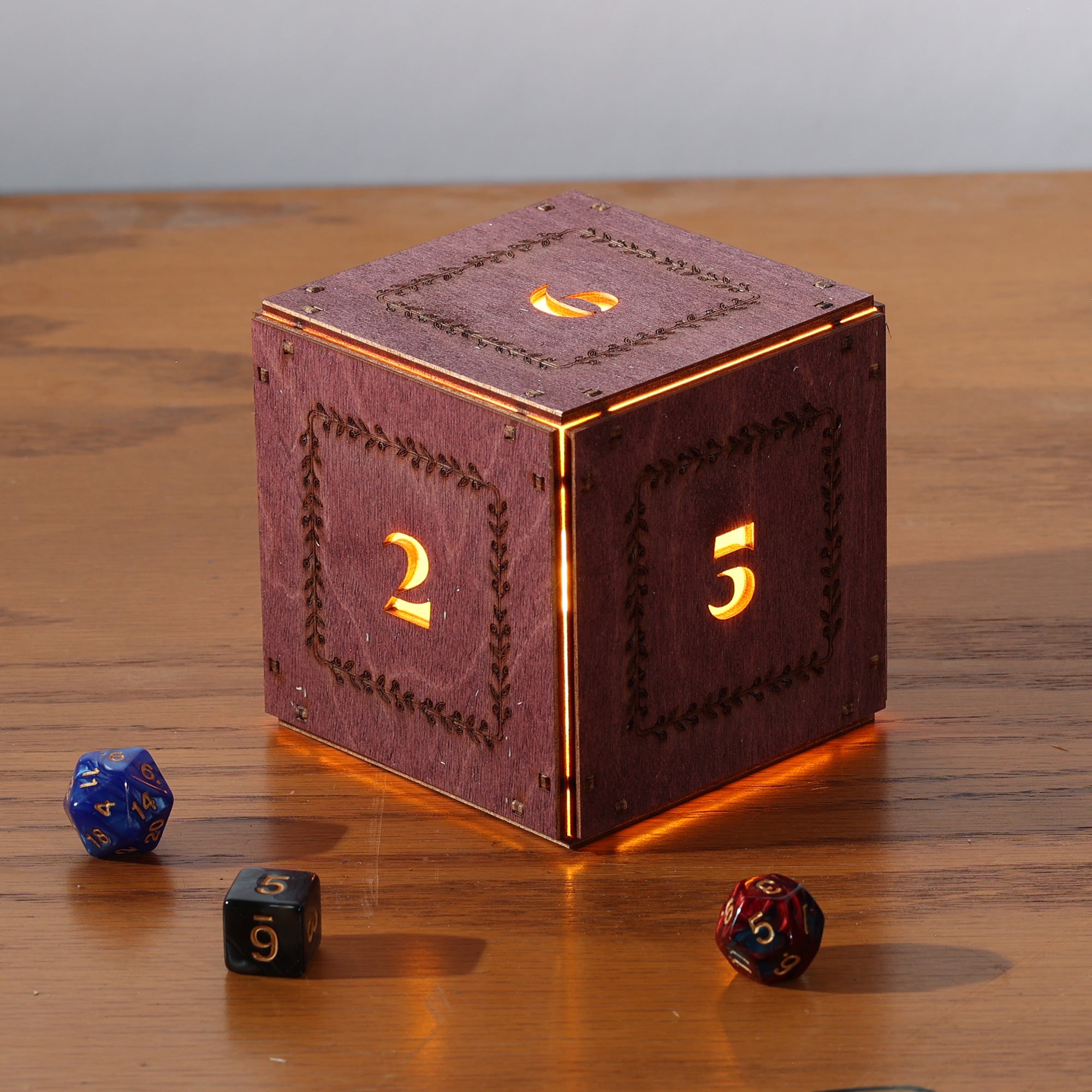 DnD Dice Light: Tabletop RPG Themed Lamp