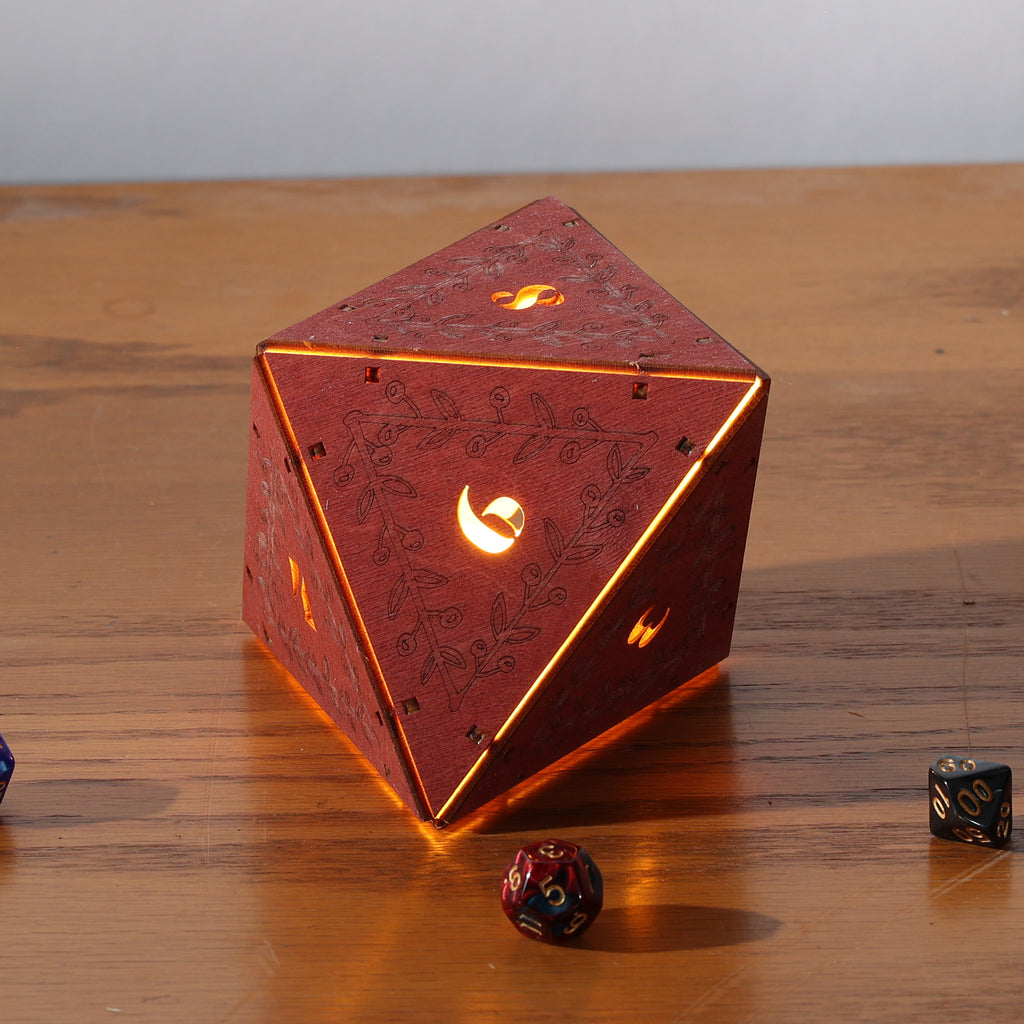 DnD Dice Light: Tabletop RPG Themed Lamp