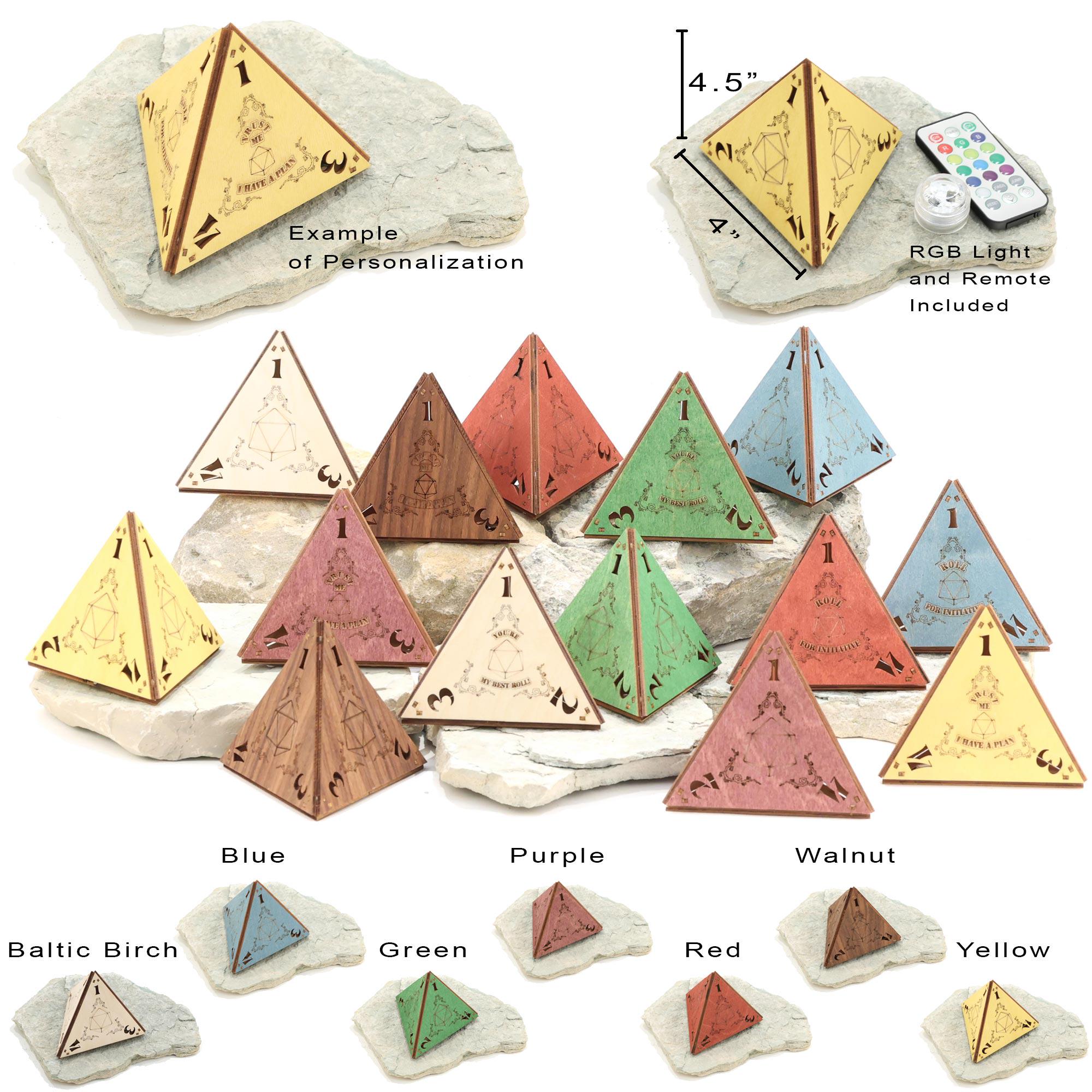 Dragon D&D D20 Dice Lamp - Cordless RGB Unique Dungeons & Dragons Gift