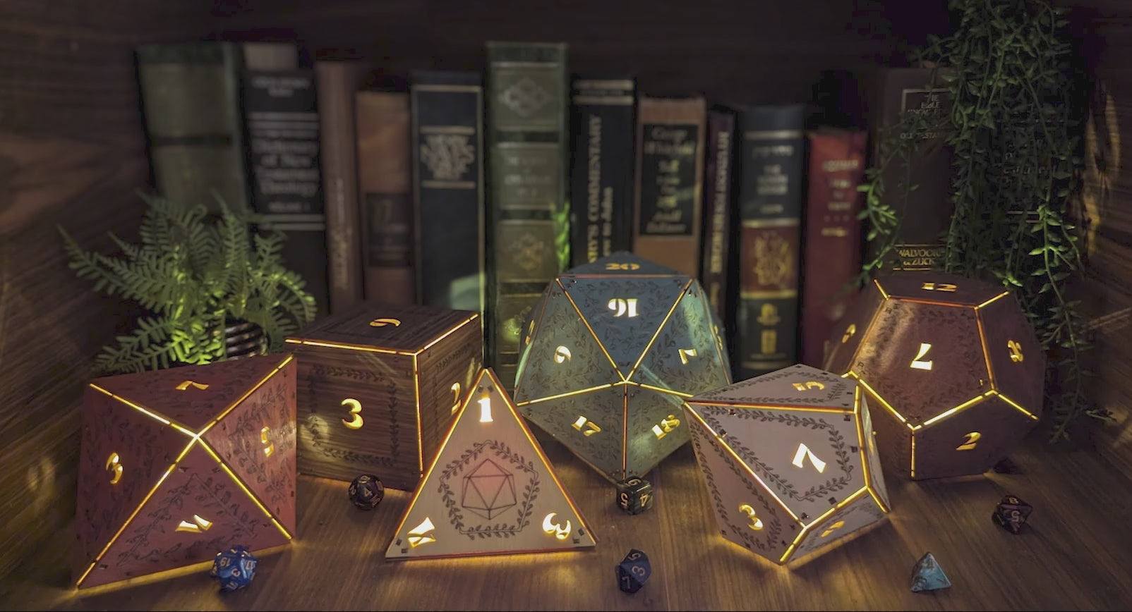 DnD Dice Light: Tabletop RPG Themed Lamp