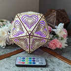 Valentines Day Light, Girls Nightlight, Cordless Nightstand Light, Valentines Day Gift, Shadow Lamp, Special Gift For Her - Five Penny Piece