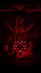 Valentines Day Light, Girls Nightlight, Cordless Nightstand Light, Valentines Day Gift, Shadow Lamp, Special Gift For Her - Five Penny Piece