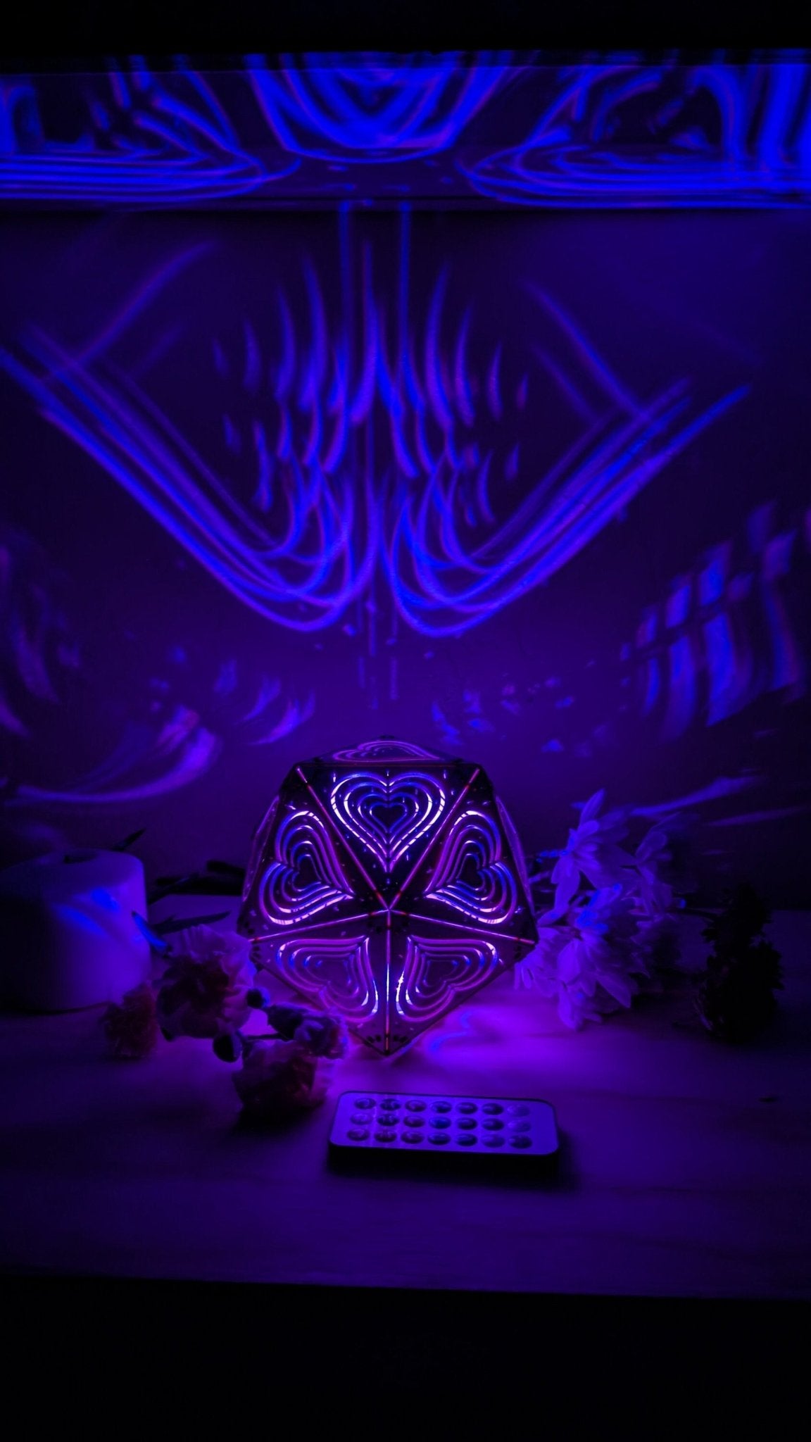 Valentines Day Light, Girls Nightlight, Cordless Nightstand Light, Valentines Day Gift, Shadow Lamp, Special Gift For Her - Five Penny Piece